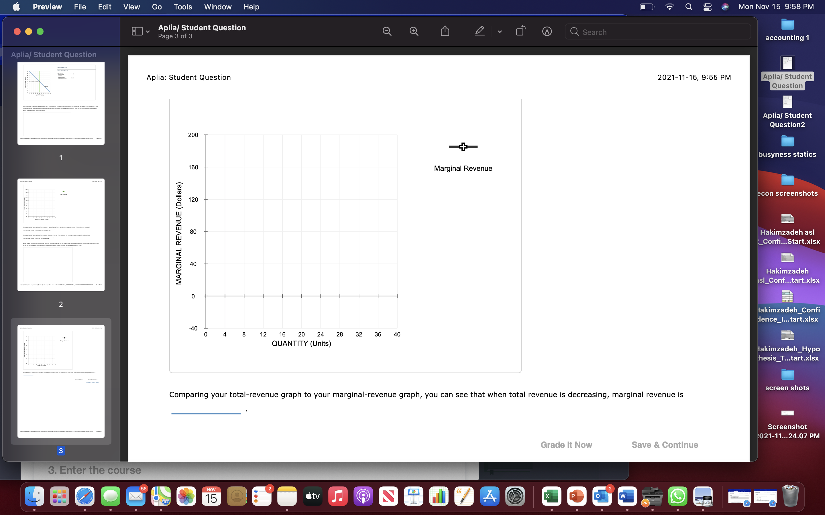 the demand curve facing a firm that can set its own prices.