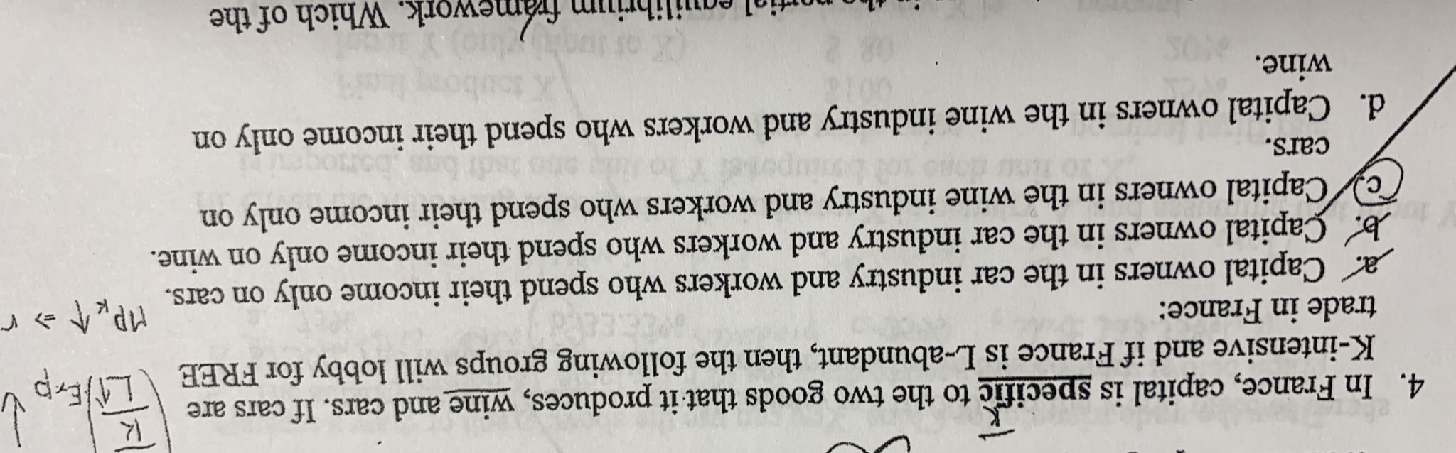 Can you explain the reasoning and the right answer pls 4. In