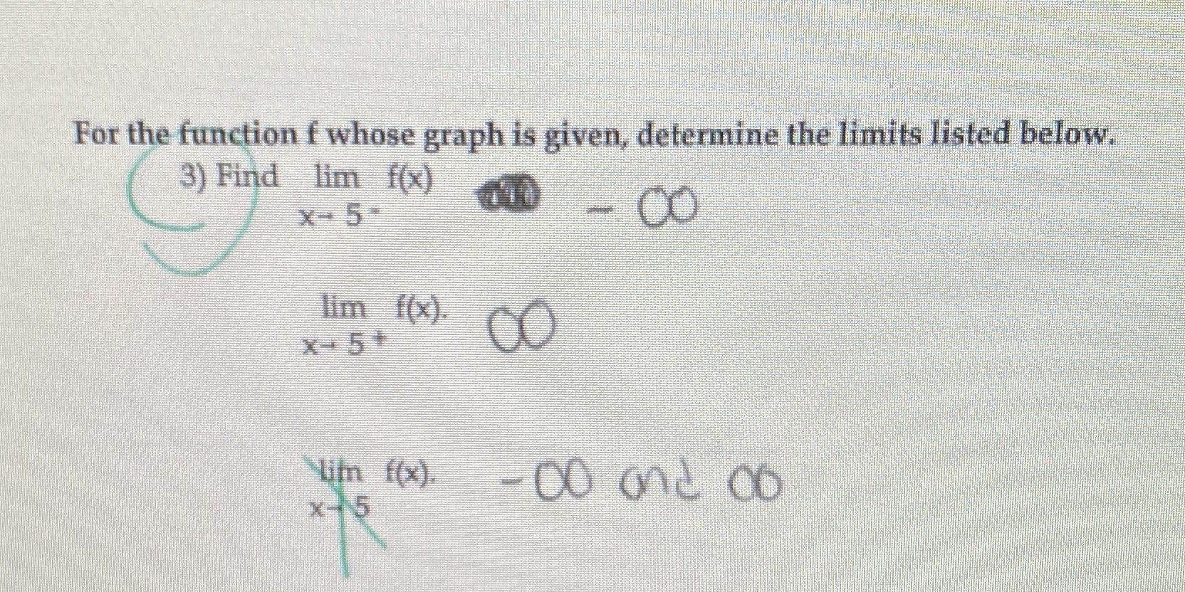 Need help with the one marked with a X For the function