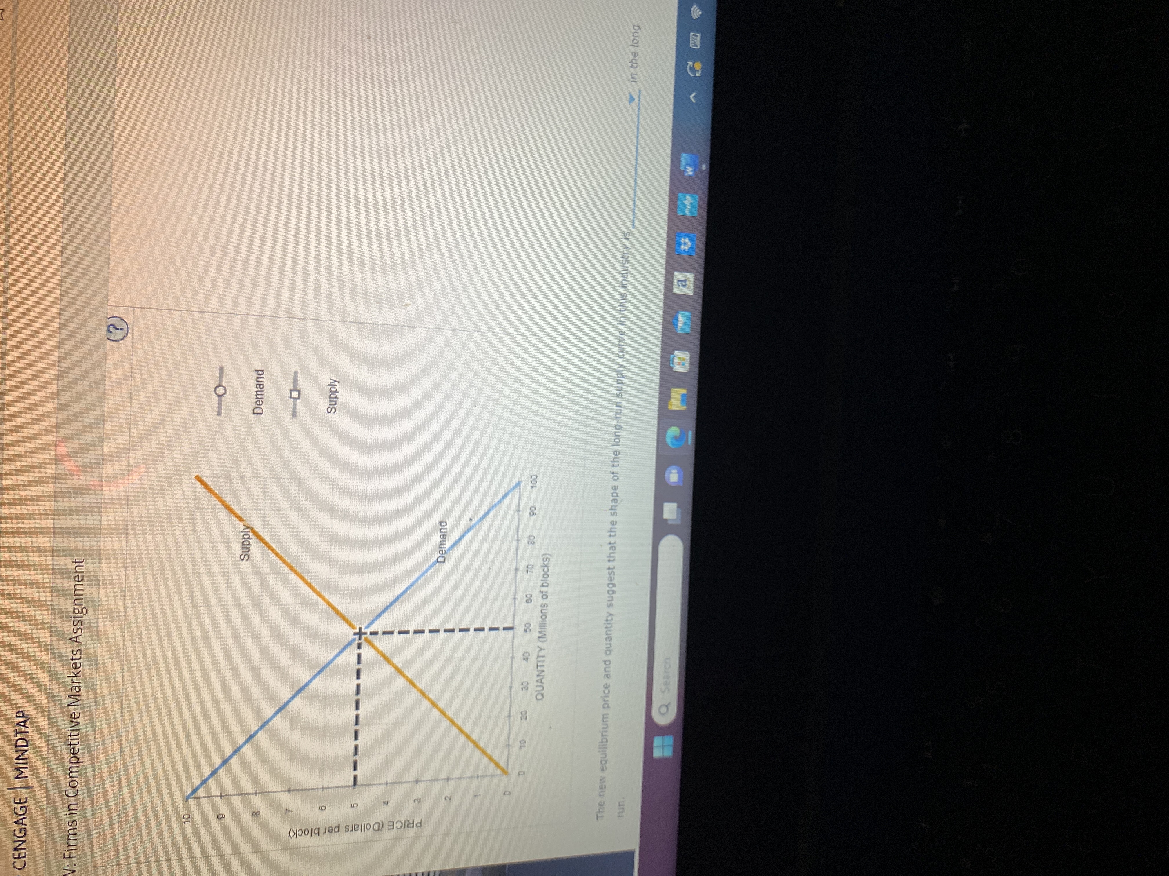 Firms in Competitive Markets Assignment Shift the demand curve, the supply curve,