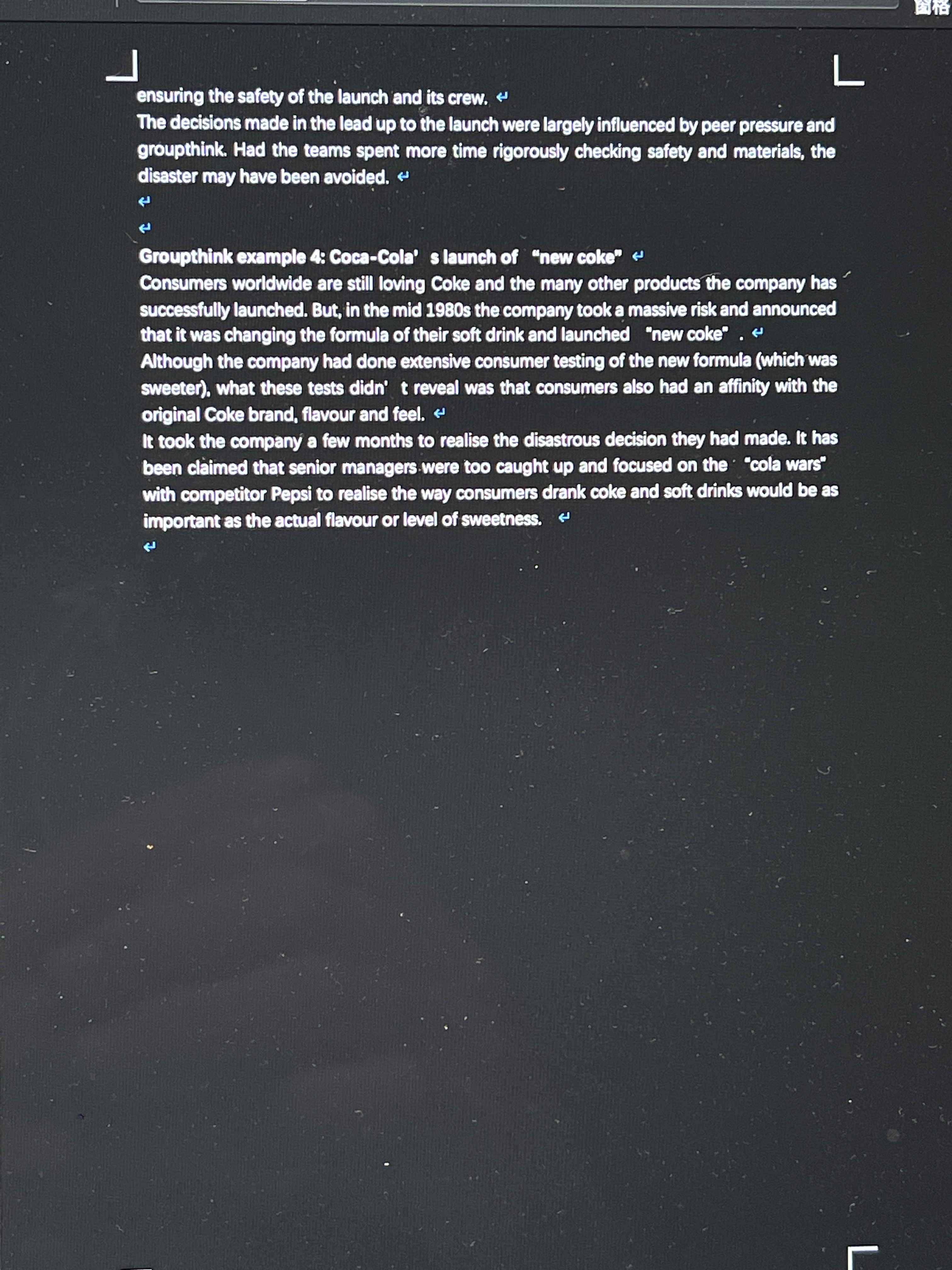 famous examples of groupthink that have led to disasters throughout the world.
