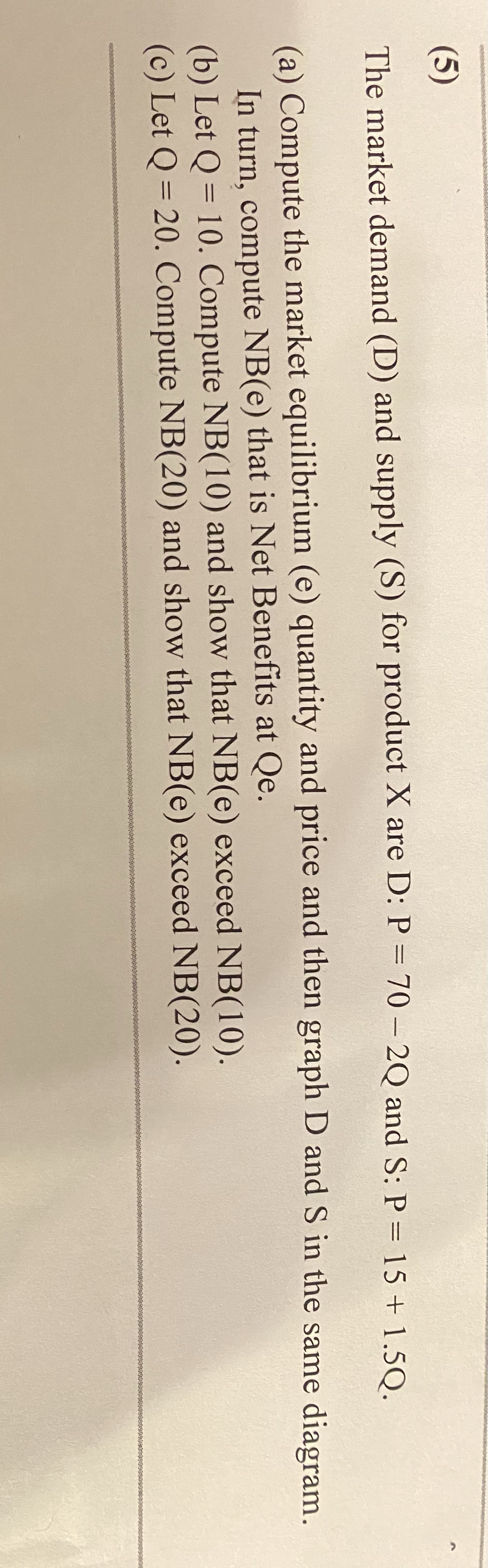 capacity Q is Qc = 80. (a) Compute Total Revenue (TR), Total