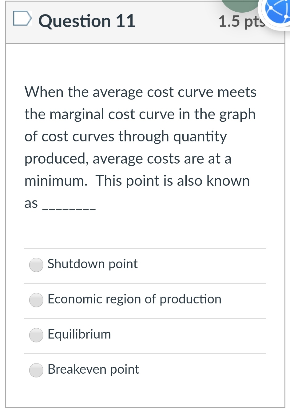Question 3 1.5 pts The reality of citizenship in a modern economy