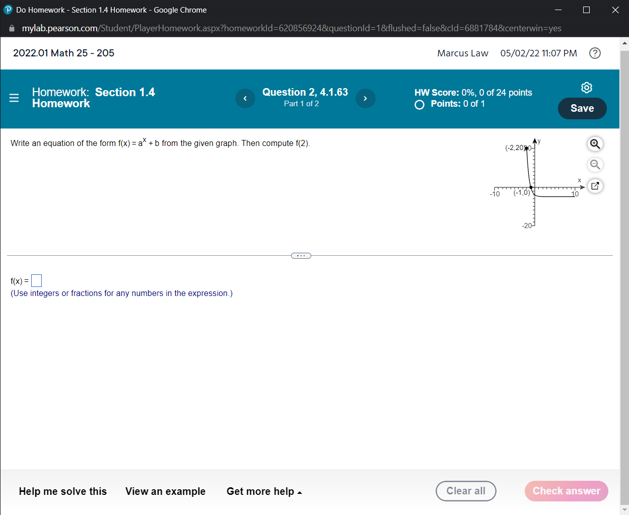  '9 Do Homework Section 1.4 Homework Google Chrome n'uyla b. pearson