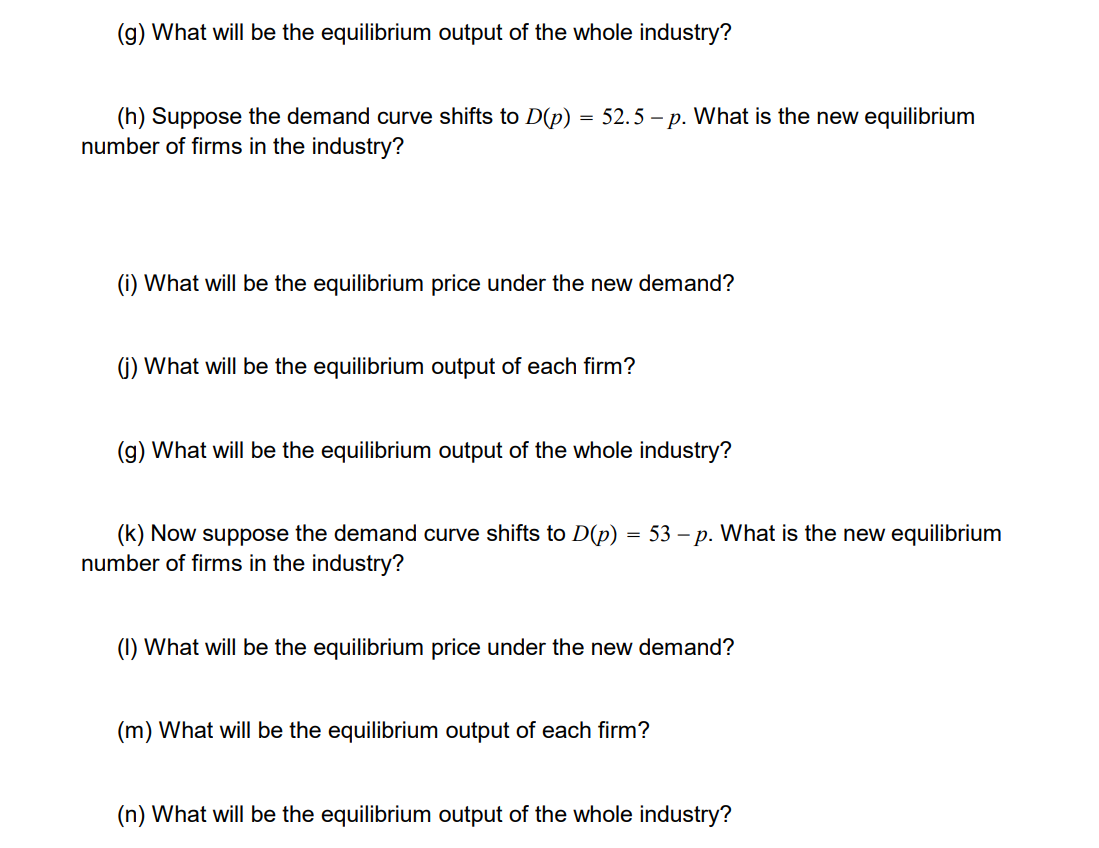 many rms, all of which have identical costs functions (:02) = y2