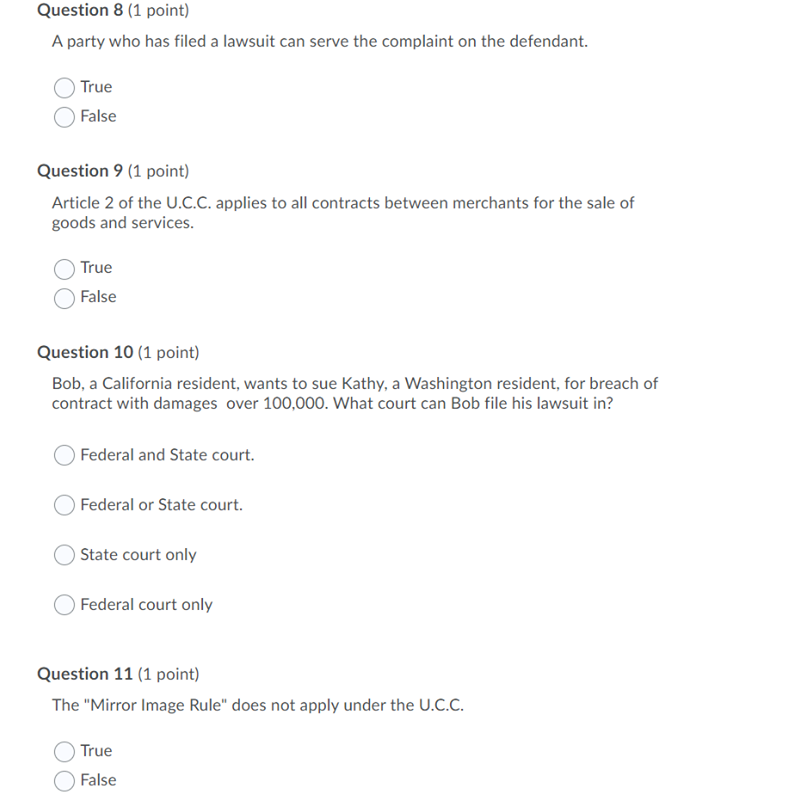 of the of following is NOT a defense to a common law