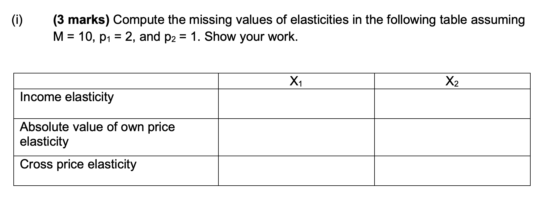 + 3) (X2+ 4) Prices of the two goods x1 and X2