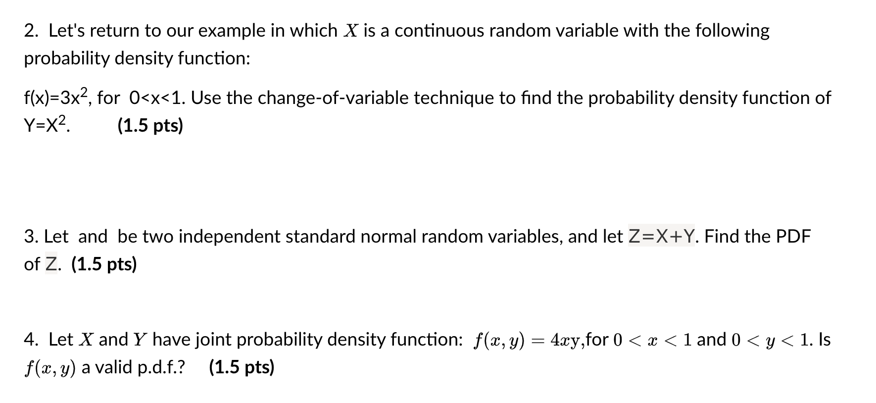  2. Let's return to our example in which X is a
