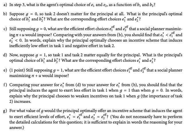 agent where the tasks have correlated noise. There is a principal and