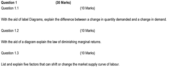  Question 1 (30 Marks) Question 1.1 (10 Marks) With the aid