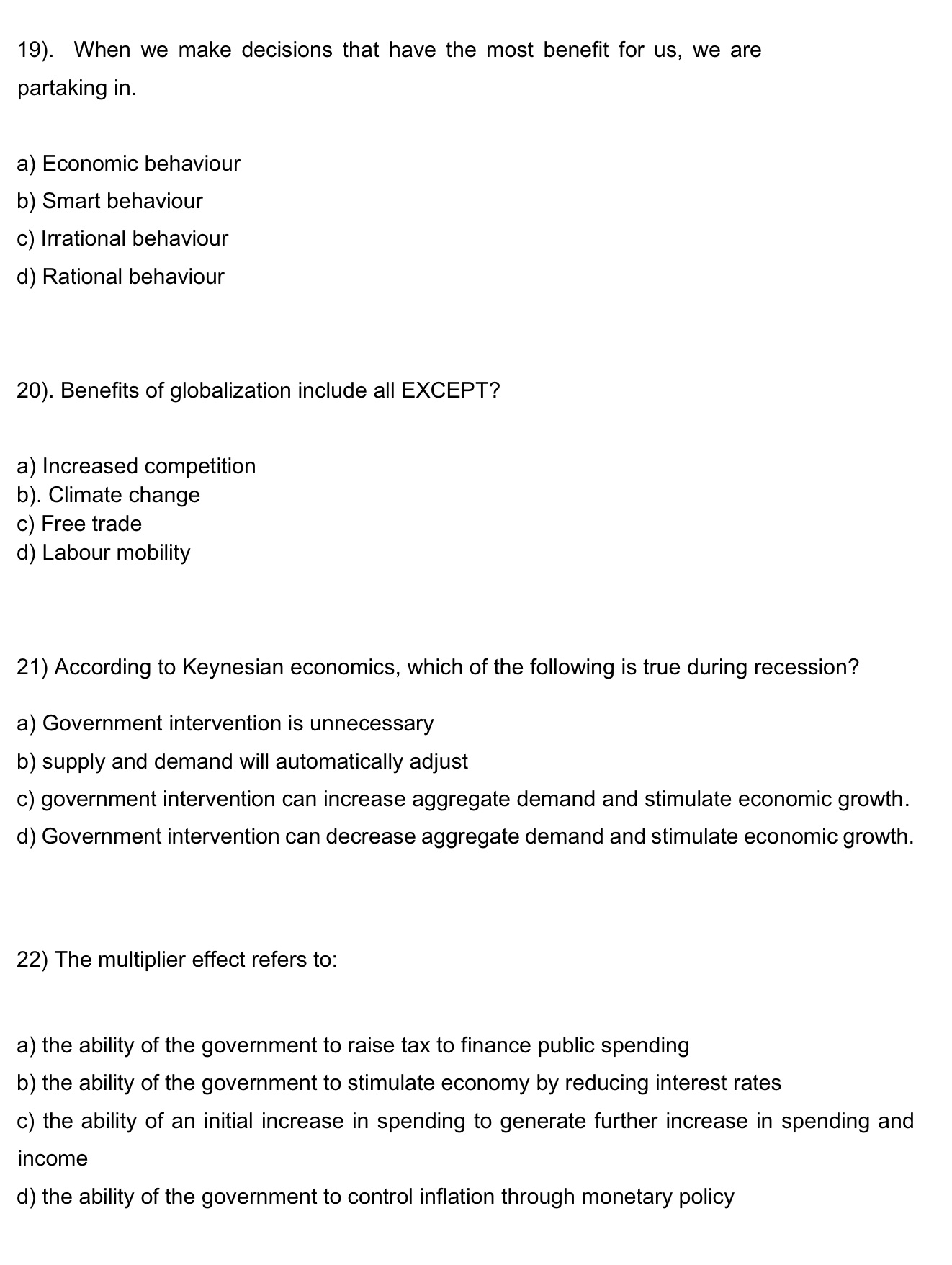  19). When we make decisions that have the most benet for