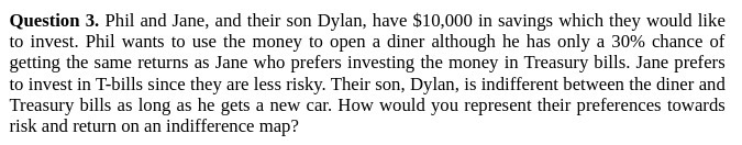  Question 3. Phil and Jane, and their son Dylan, have $10,000