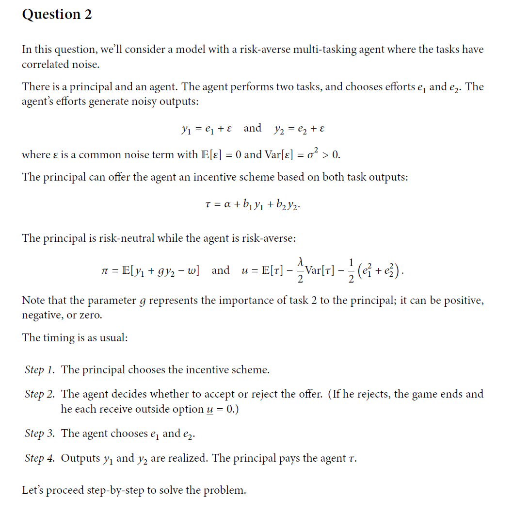 Please answer the following questions Question 2 In this question, we'll consider