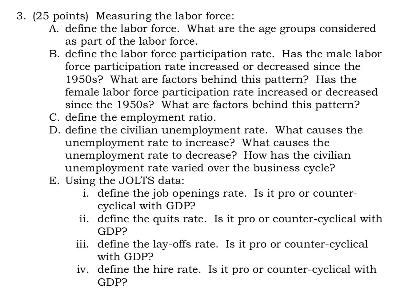  please help me with this question. 3. (25 points) Measuring the