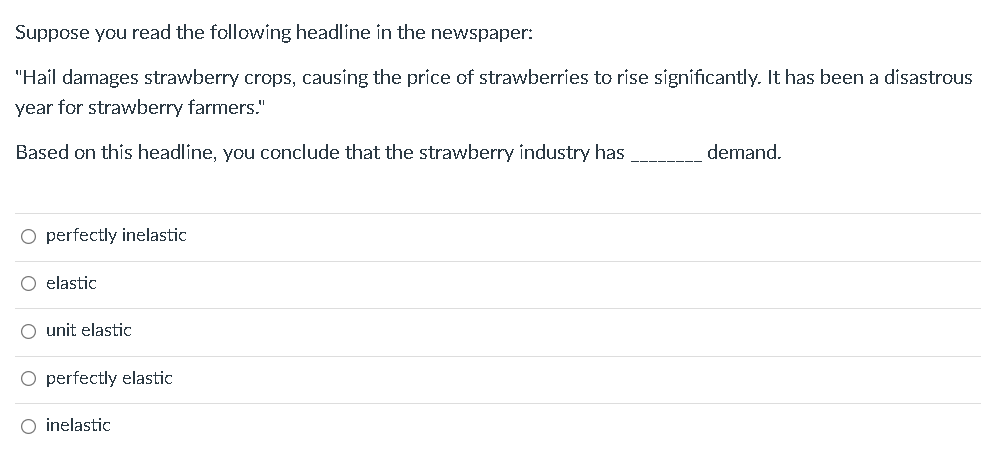 Please select the correct answer and explain your reasoning Suppose you read