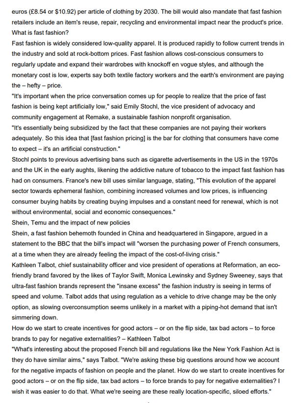 that follow: What France's crackdown on Shein and Temu means for global