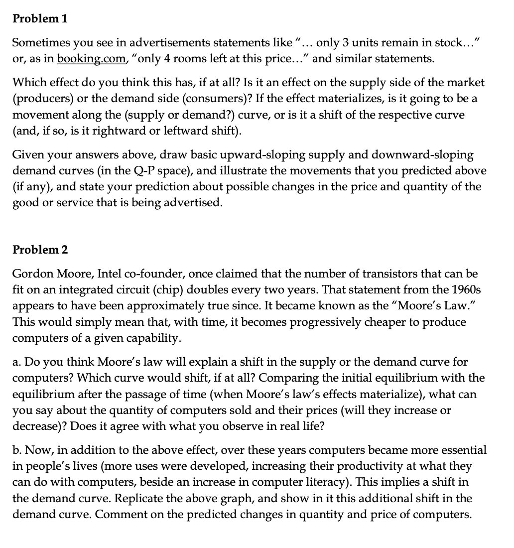 Problem 1 Sometimes you see in advertisements statements like \"... only