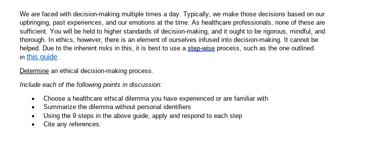 We are faced with decision-making multiple times a day. Typically, we