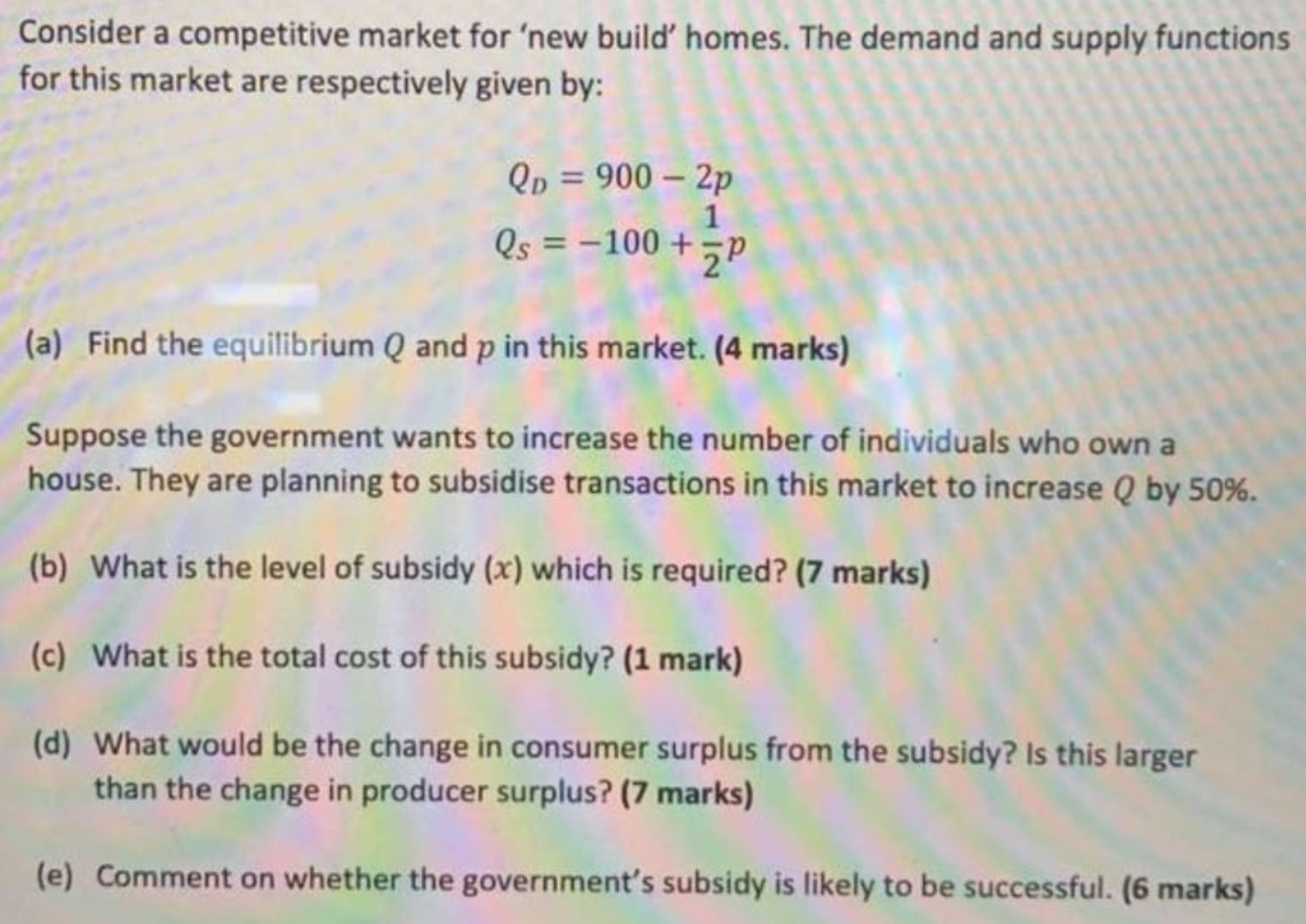 HI, could you please help me on this question? Consider a competitive