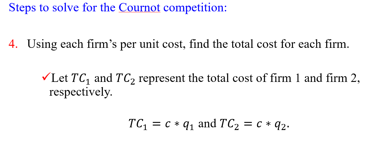 total revenue, find the marginal revenue curve for each firm. Let MR,