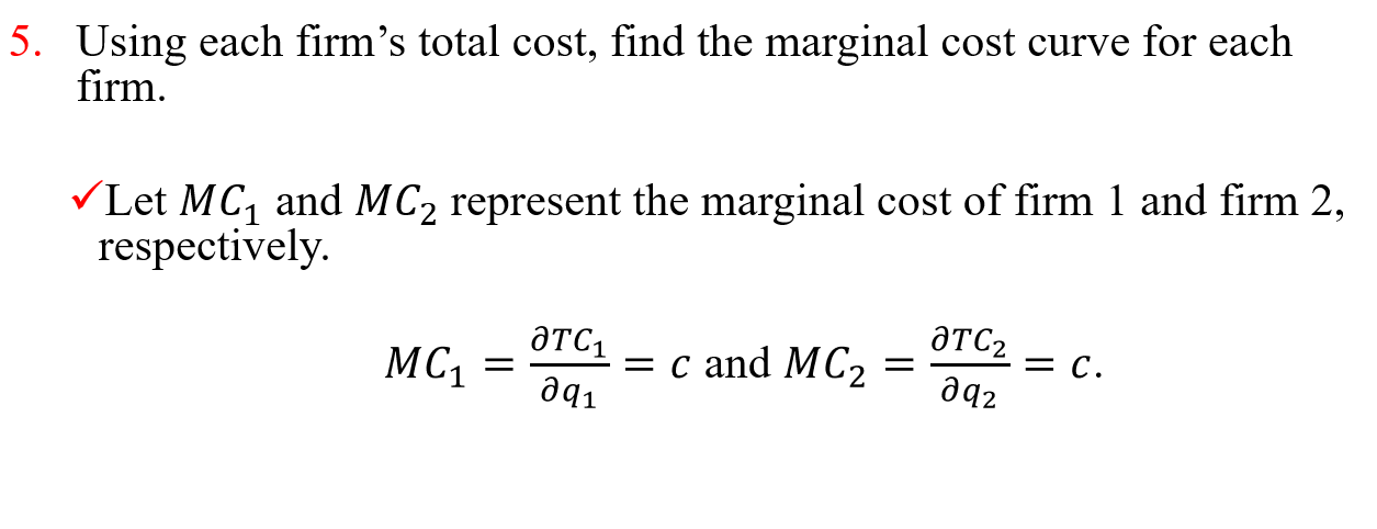 and MR2 represent the marginal revenue of firm 1 and firm 2,