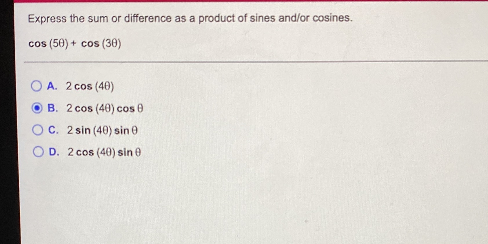 Is my answer correct? Express the sum or difference as a product