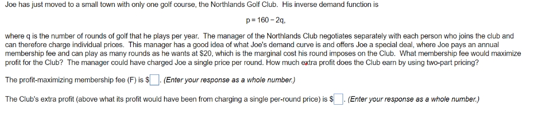 please answer asap Joe has just moved to a small town with