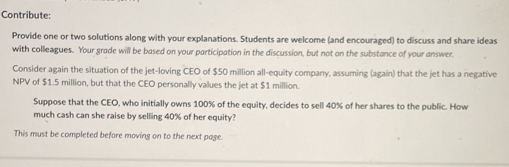 Jet example Contribute: Provide one or two solutions along with your explanations.