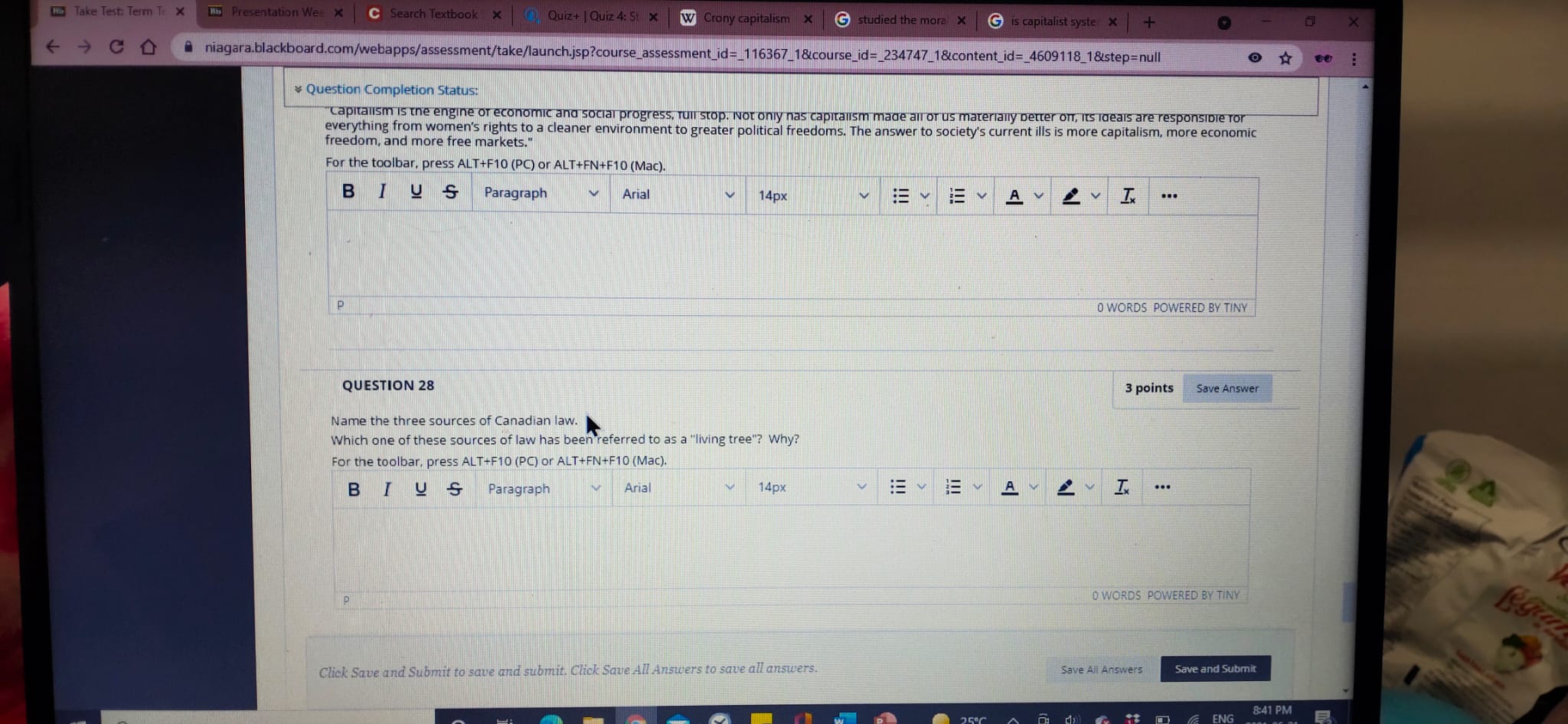  MU Take Test: Term Te X H5 Presentation Wee X C