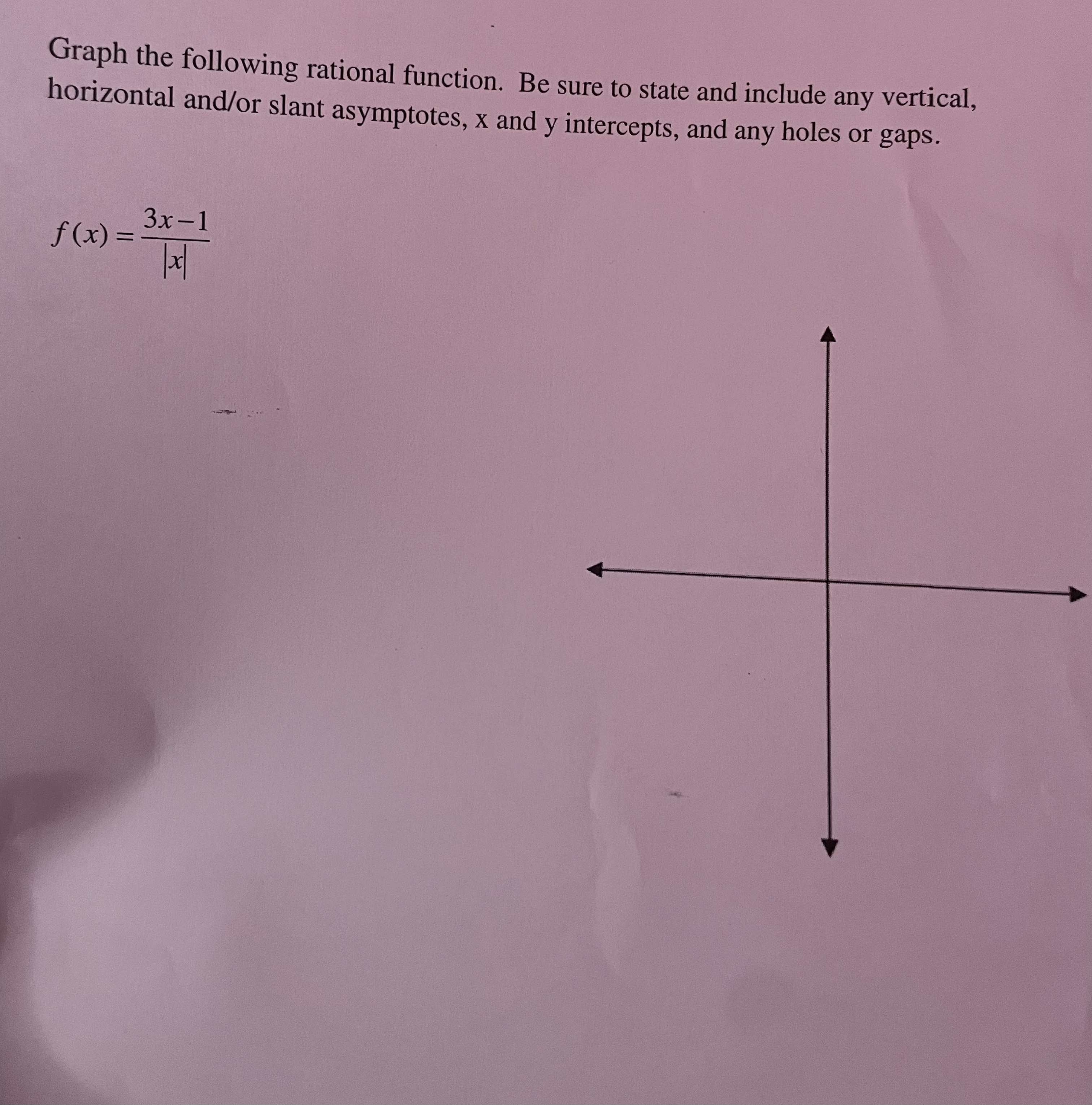 Please help me with graphing rational functions. Please do laundry how to