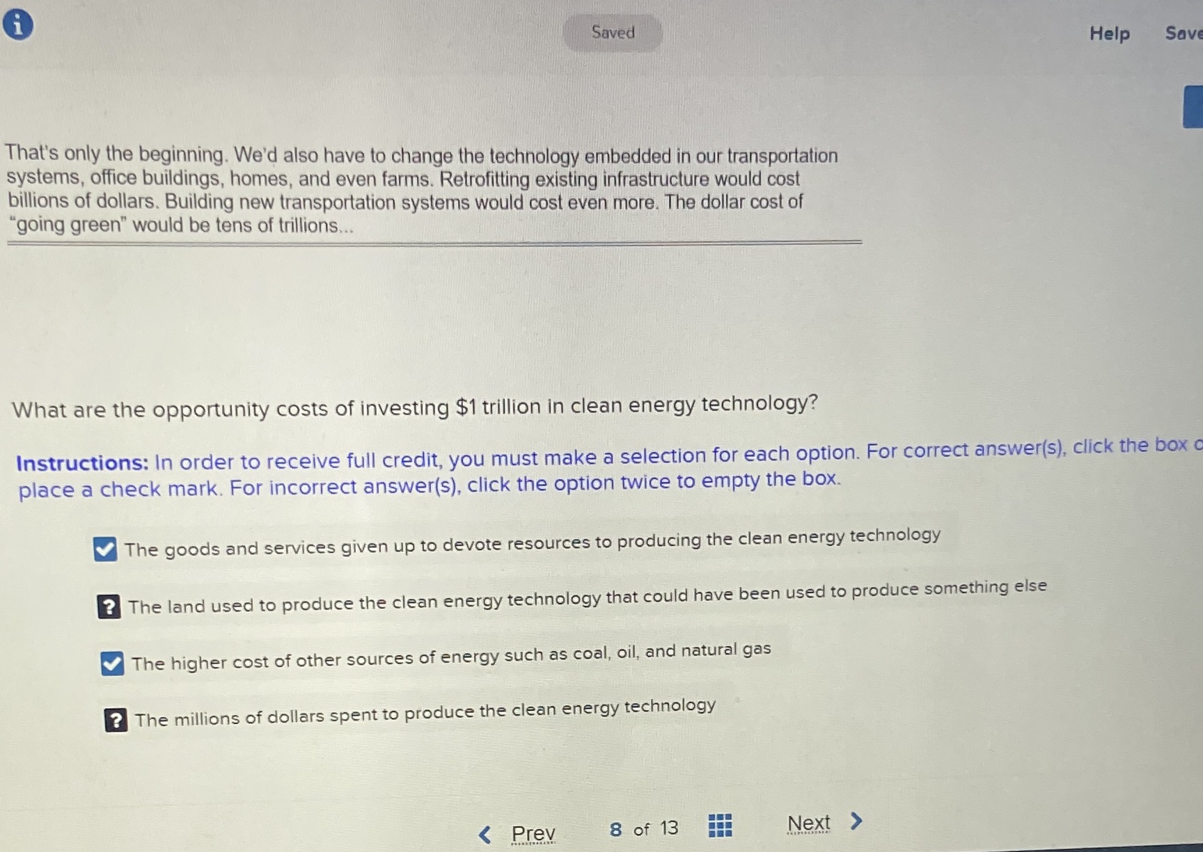  Saved Help Save That's only the beginning. We'd also have to