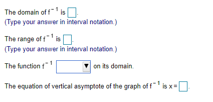 domain, the range, whether it increases or decreases on its domain, and
