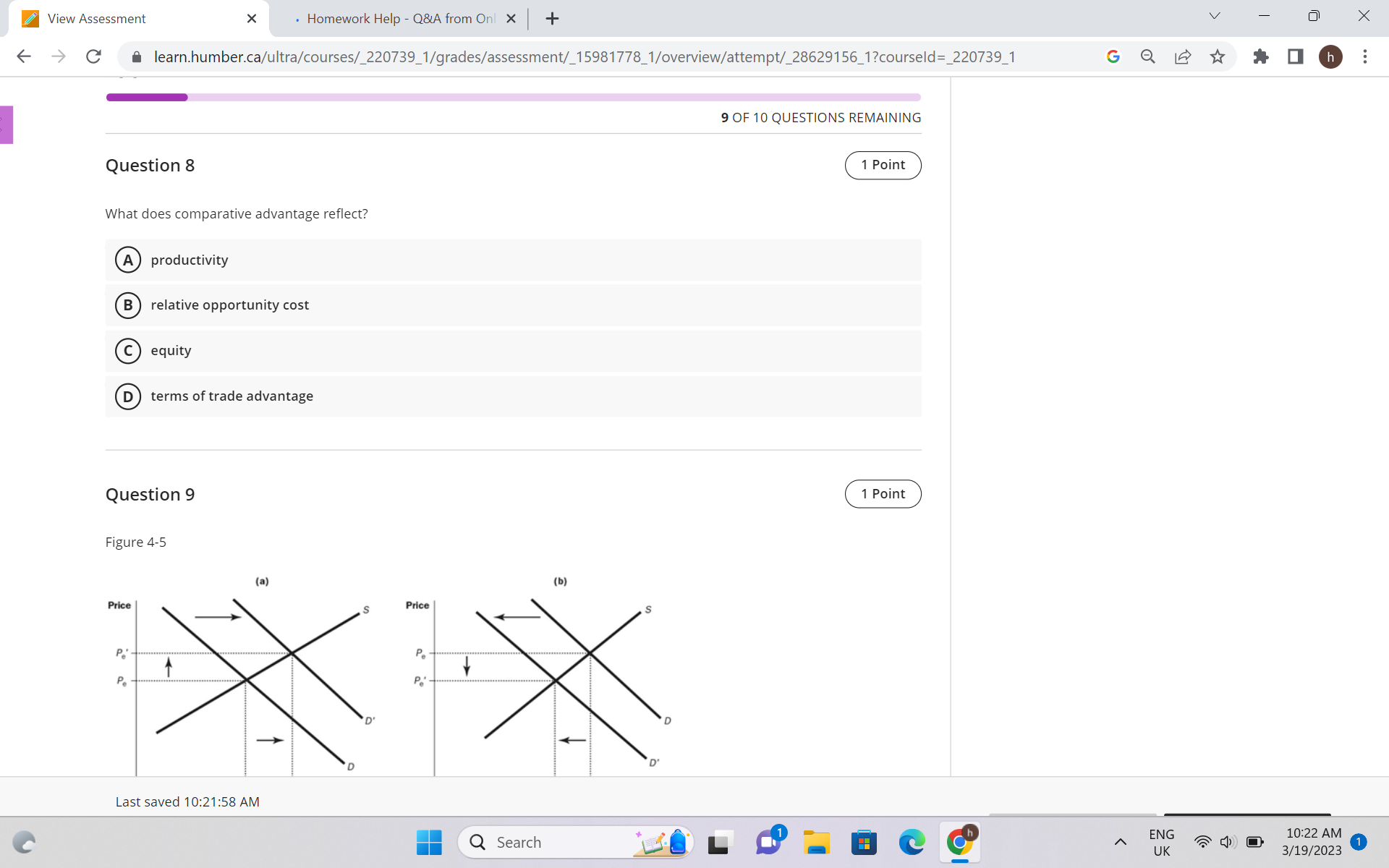 Qe Quantity Questions Filter (10) Save and Close Submit Q Search CO