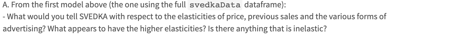  A. From the first model above (the one using the full
