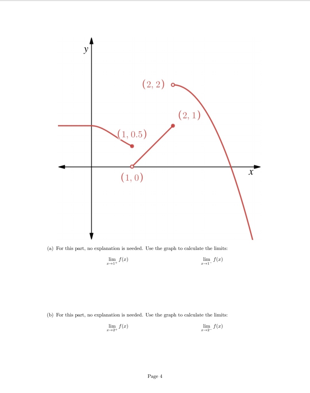f(x), if they exist.2. Use the following grid to sketch a function