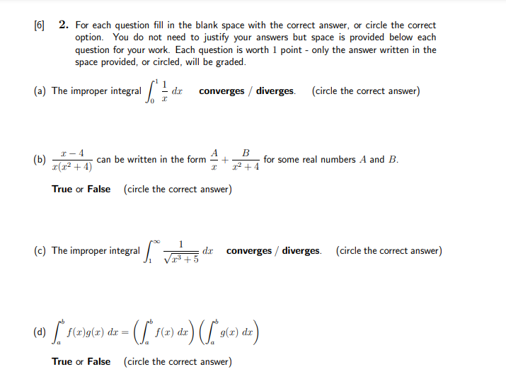 kindly solve this.... [b] 2. For each question ll in the blank
