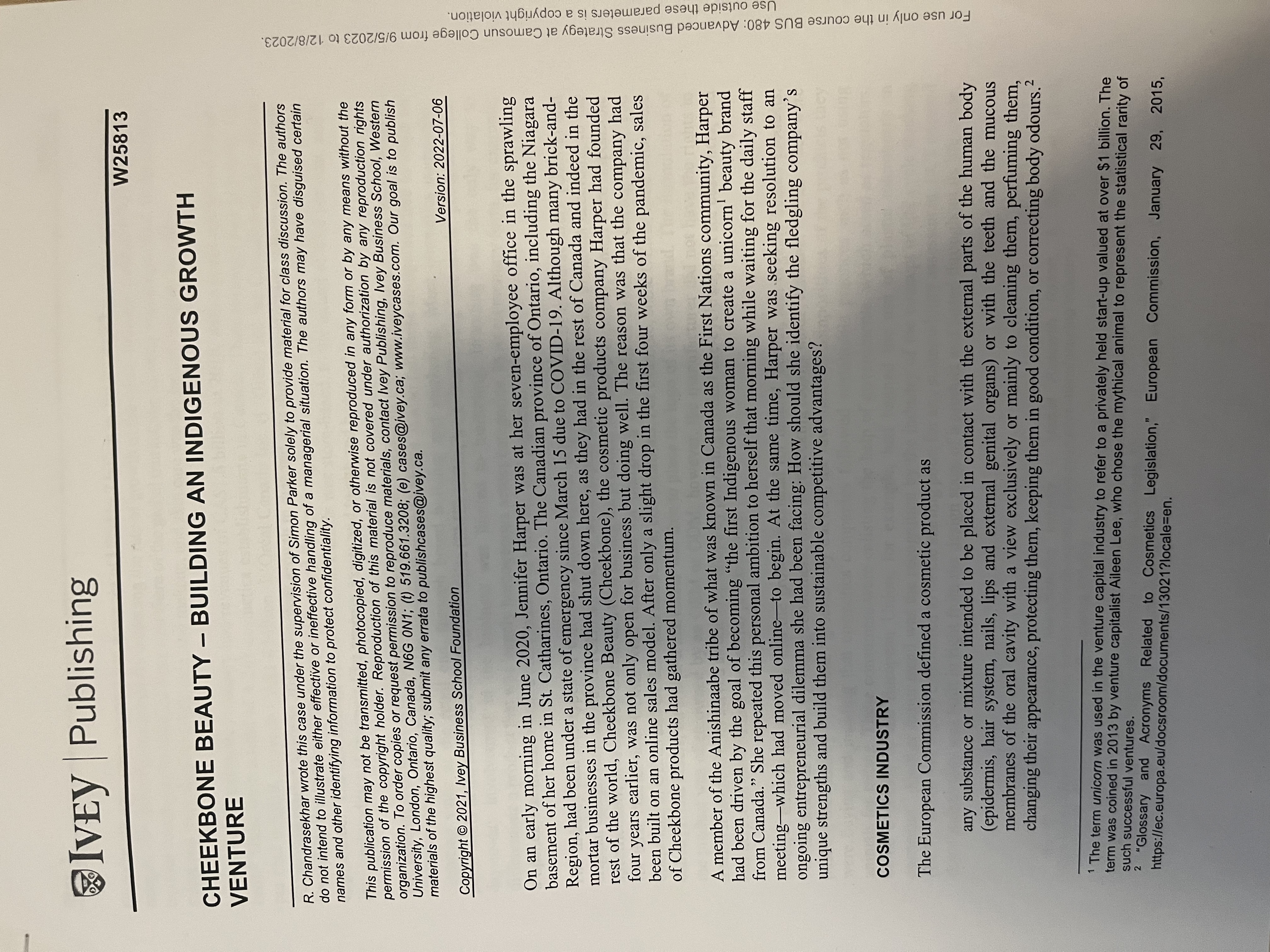 Read the case (in attachment) and demonstrate familiarity with key themes and