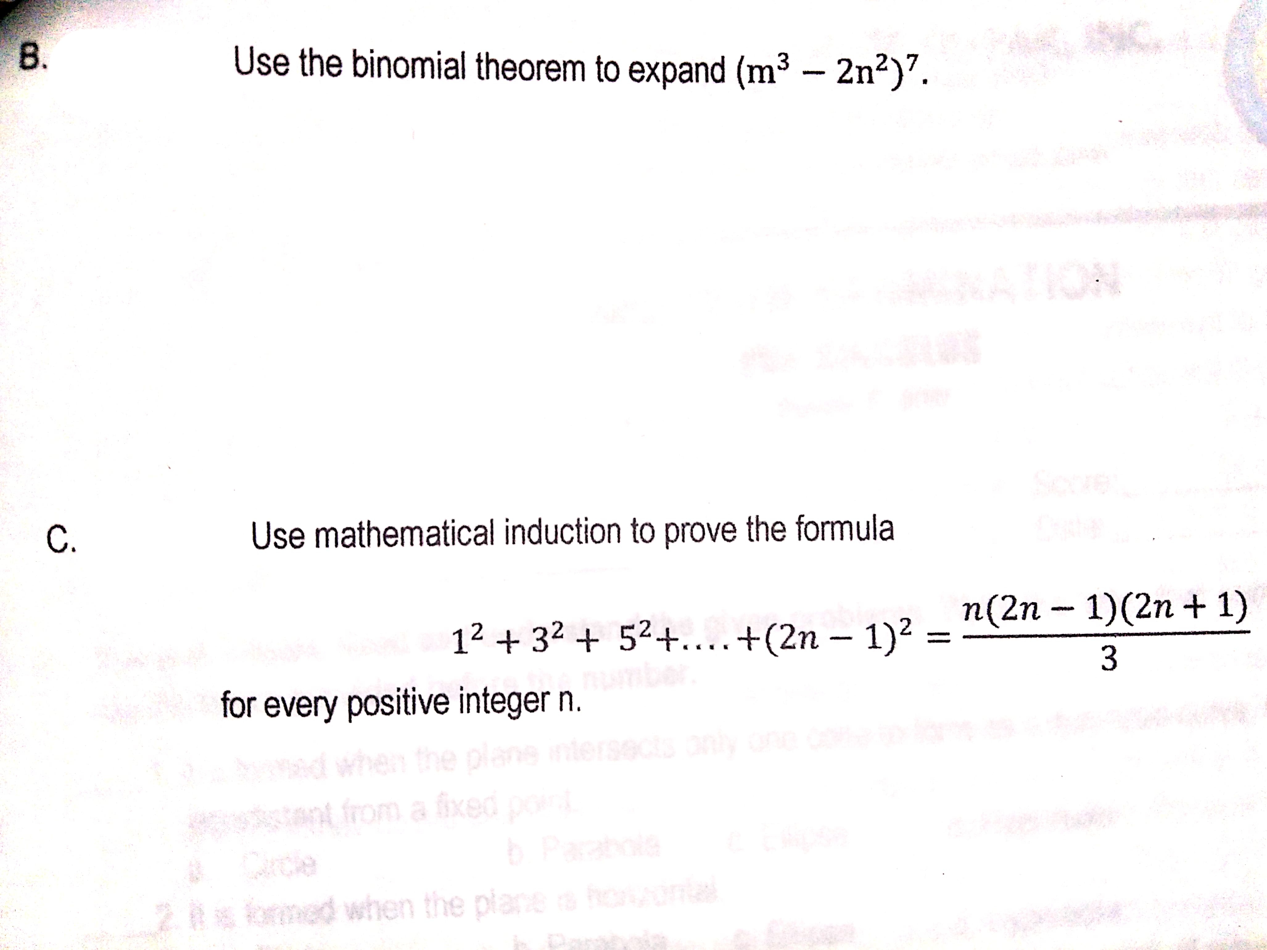 your choice ("all" of the items need 100% correct solution/explanation thank you)