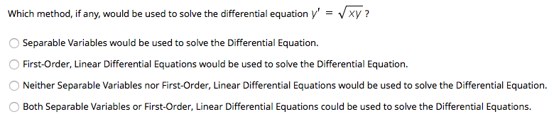 used to solve this Differential Equation If} Both Separable Variables and First-Order,