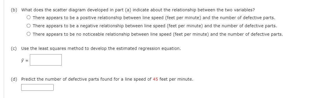 line through the data. J? y 2(x. You. F) , , (d)