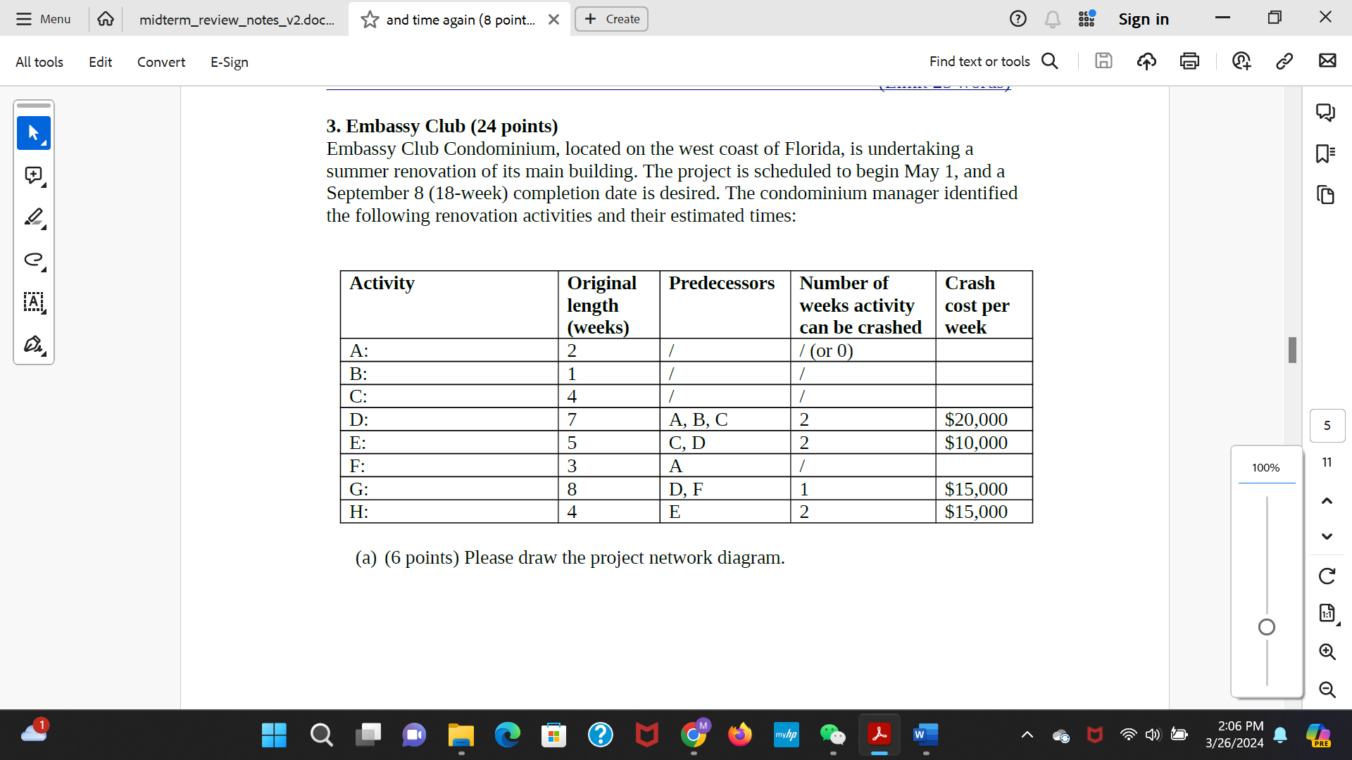  = Menu & midterm_review_notes_v2.doc... { and time again (8 point... X