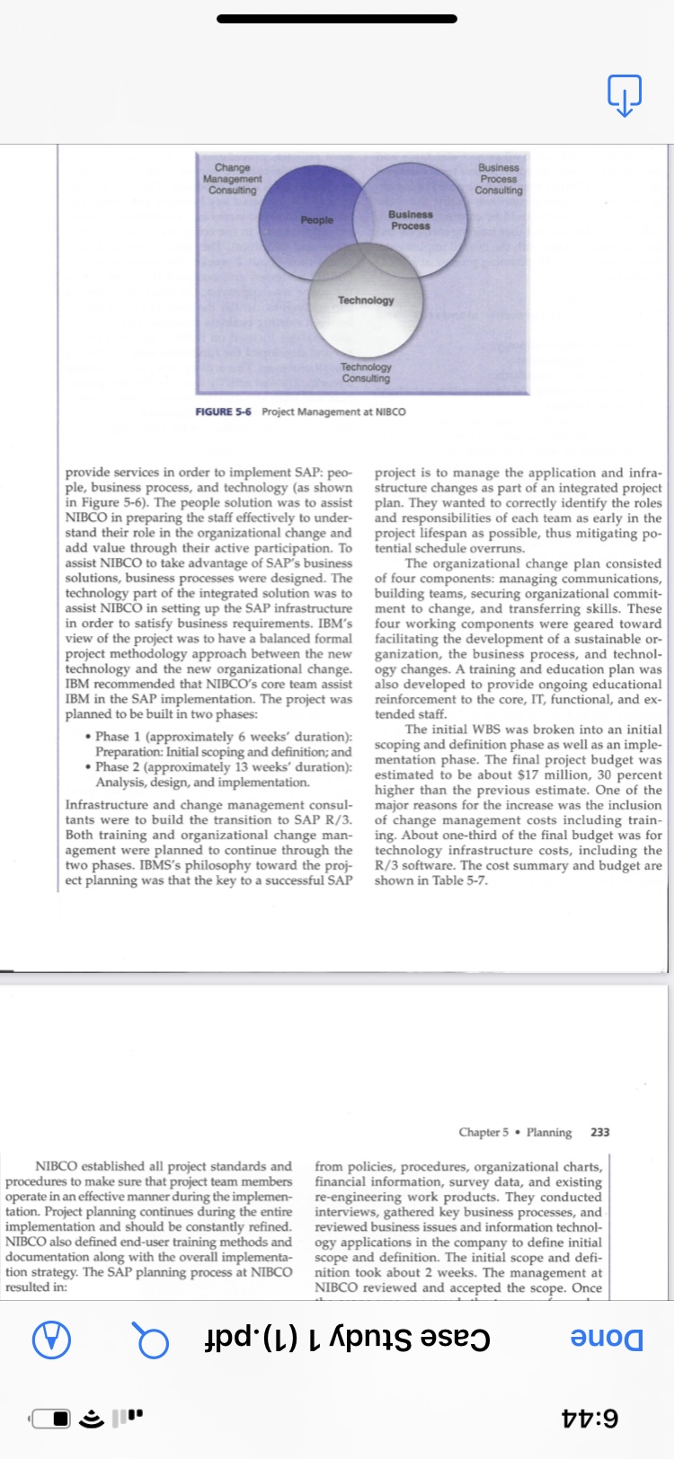 plan for NIBCO. Why is change management so important for NIBCO? 3.