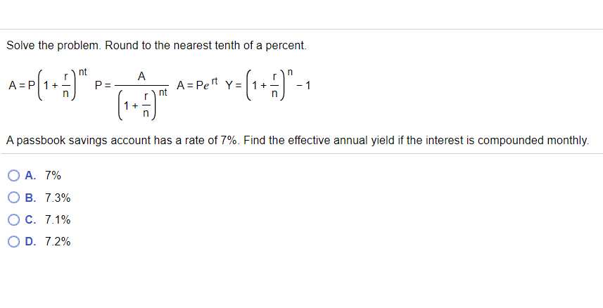 Question 9. Solve the problem. Round to the nearest tenth of a