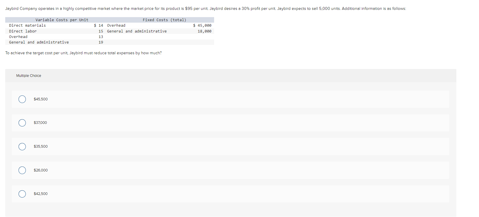 certain course of action. True or False True False Joybird Company operates