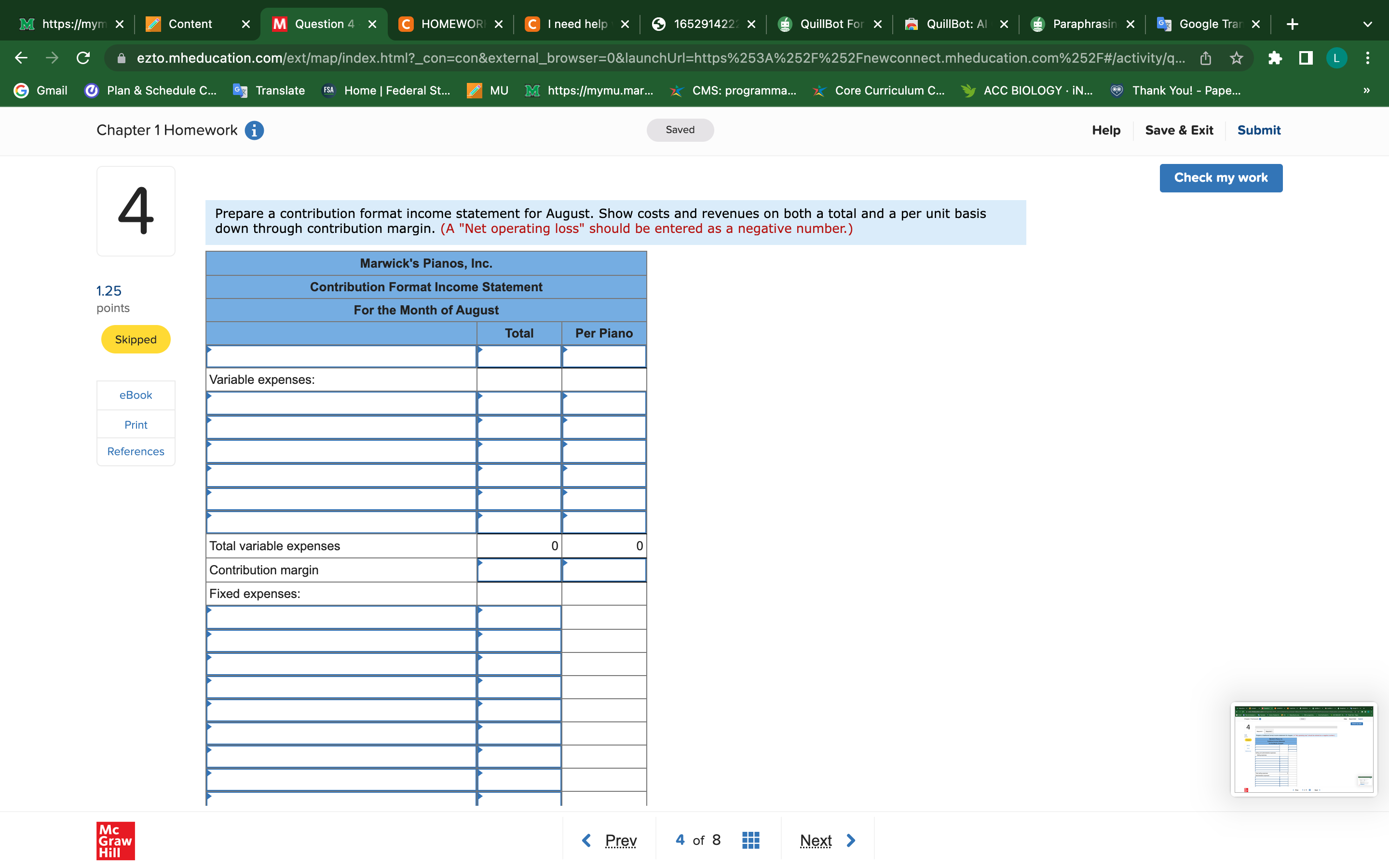 Al X ParaphrasingGoogle Trar X C ezto.mheducation.com/ext/map/index.html?_con=con&external_browser=0&launchUrl=https%253A%252F%252Fnewconnect.mheducation.com%252F#/activity/q... L G Gmail Plan &