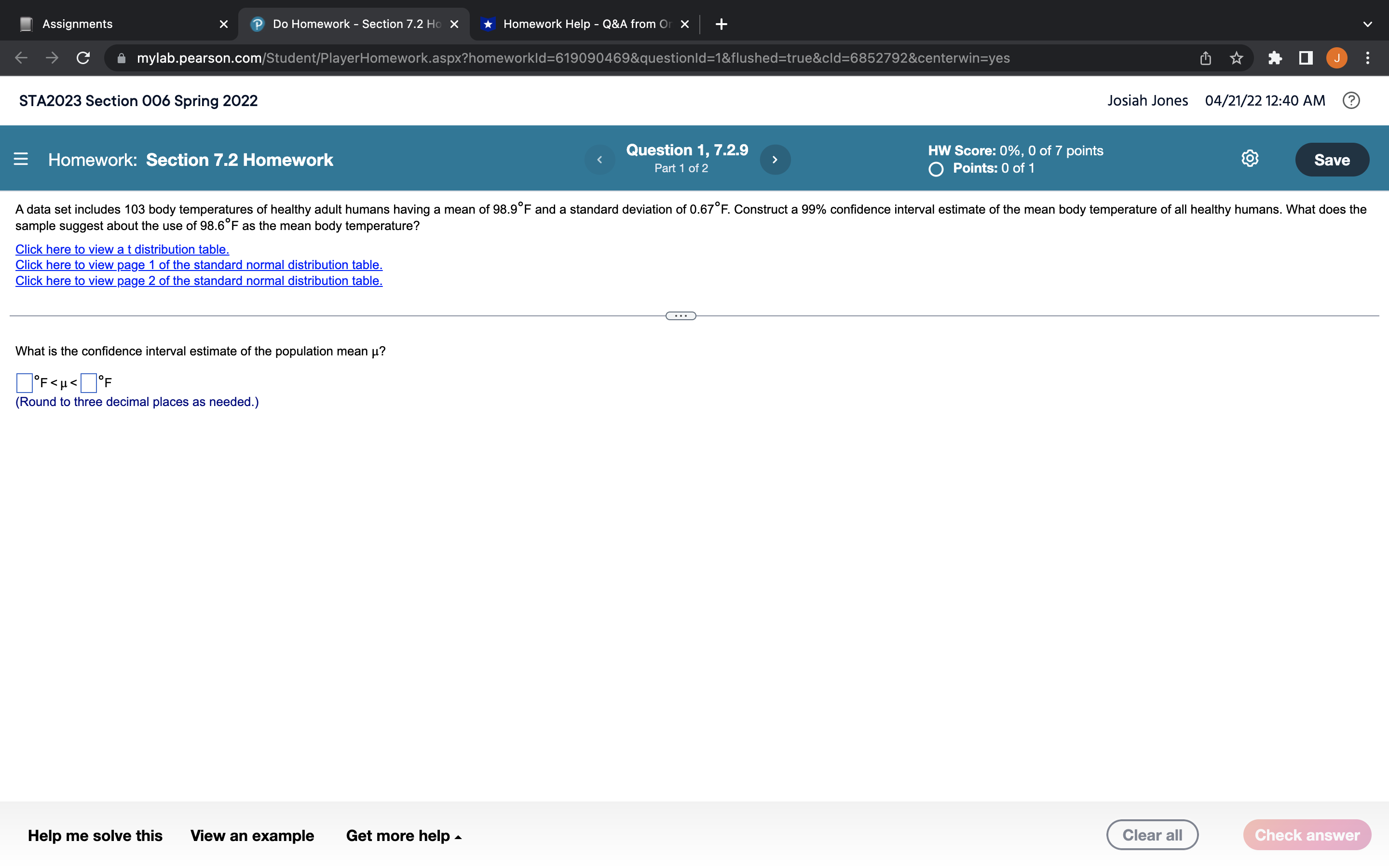  Assignments X 'D Do Homework - Section 72+ X t Homework