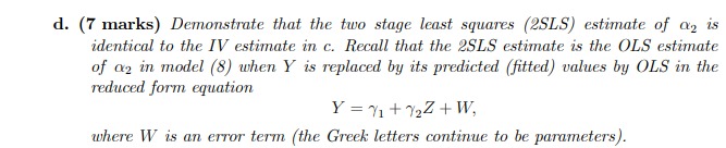 = altaY +V. (8) The Greek letters denote unknown parameters, U and