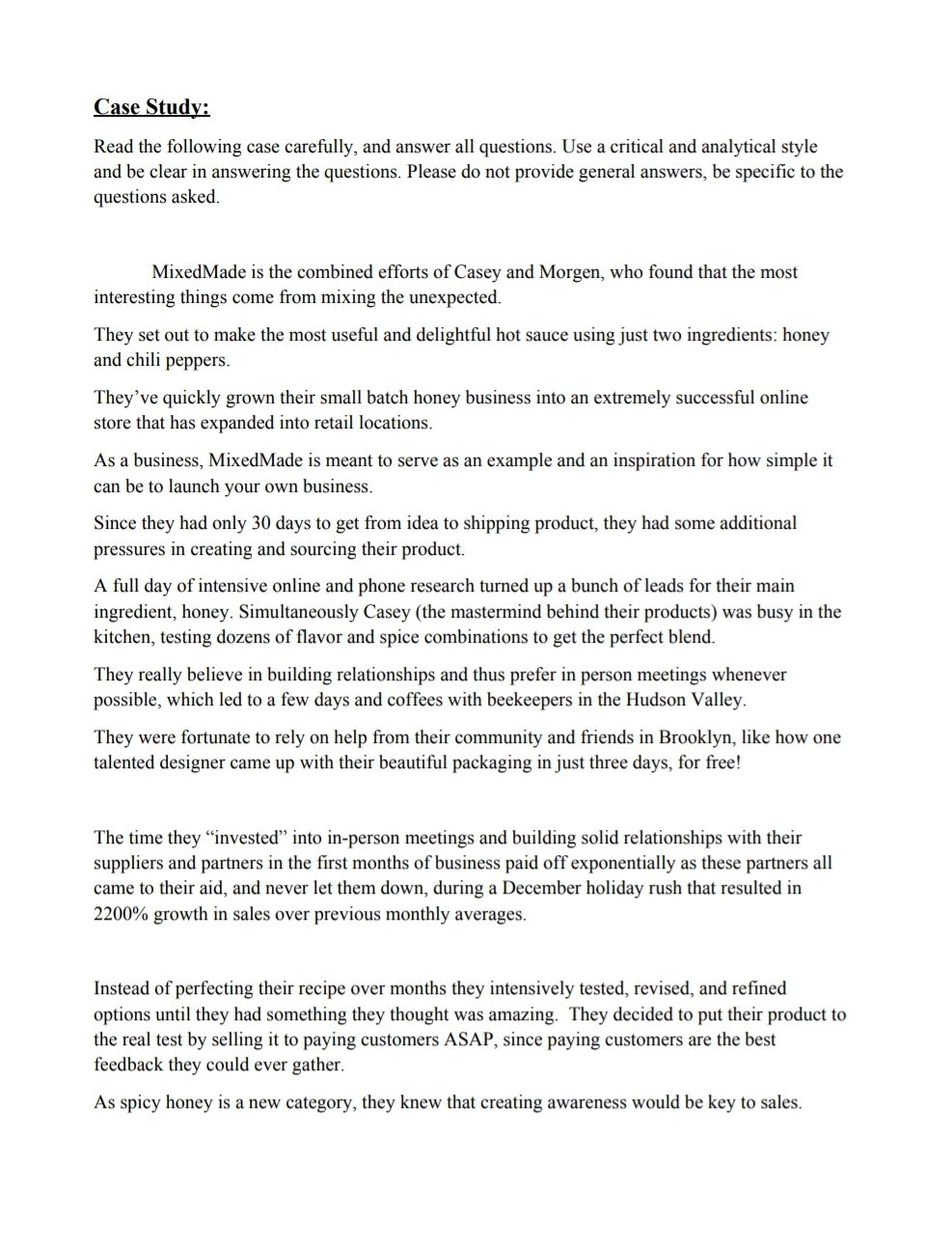 Hhello tutor please I need help with this case in e commerce