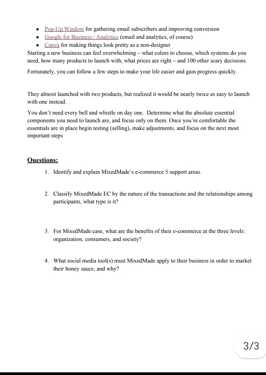 critical and analytical style and be clear in anSwering the questions. Please