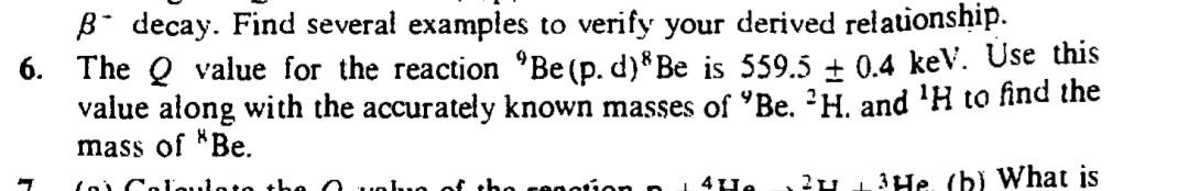 Hand written solution required B- decay. Find several examples to verify your